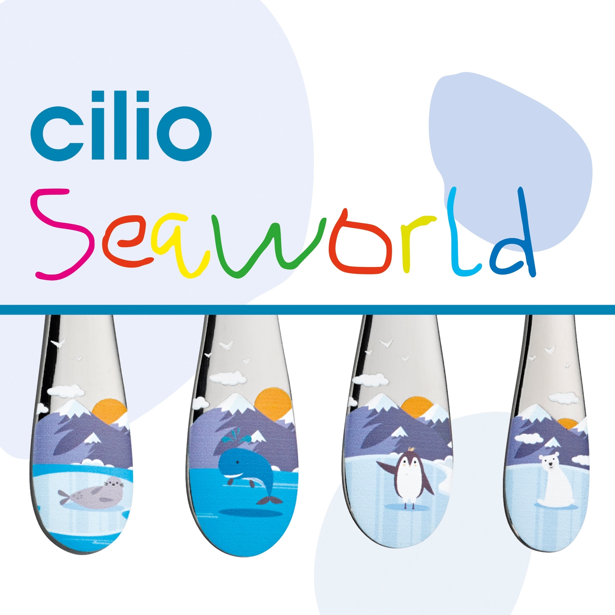 Cilio - Children's cutlery SEAWORLD 4 pcs.