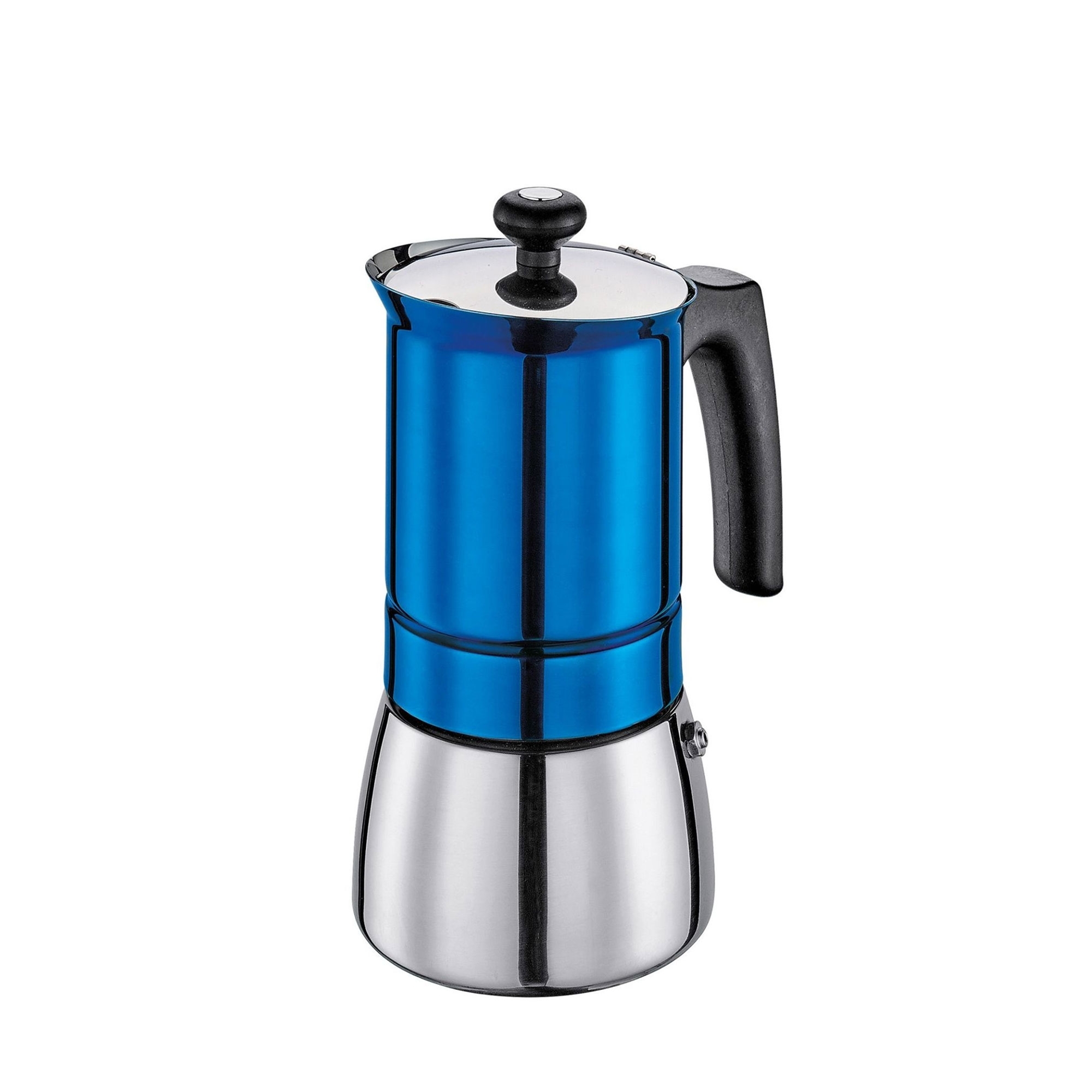 Cilio - Espressokocher TOSCA - Edelstahl blau, 6 Tassen