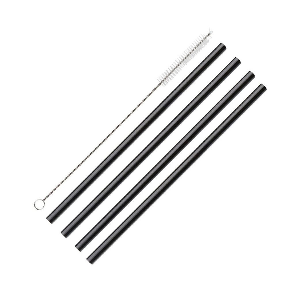 Cilio - Straws VETRO NERO 4 pieces