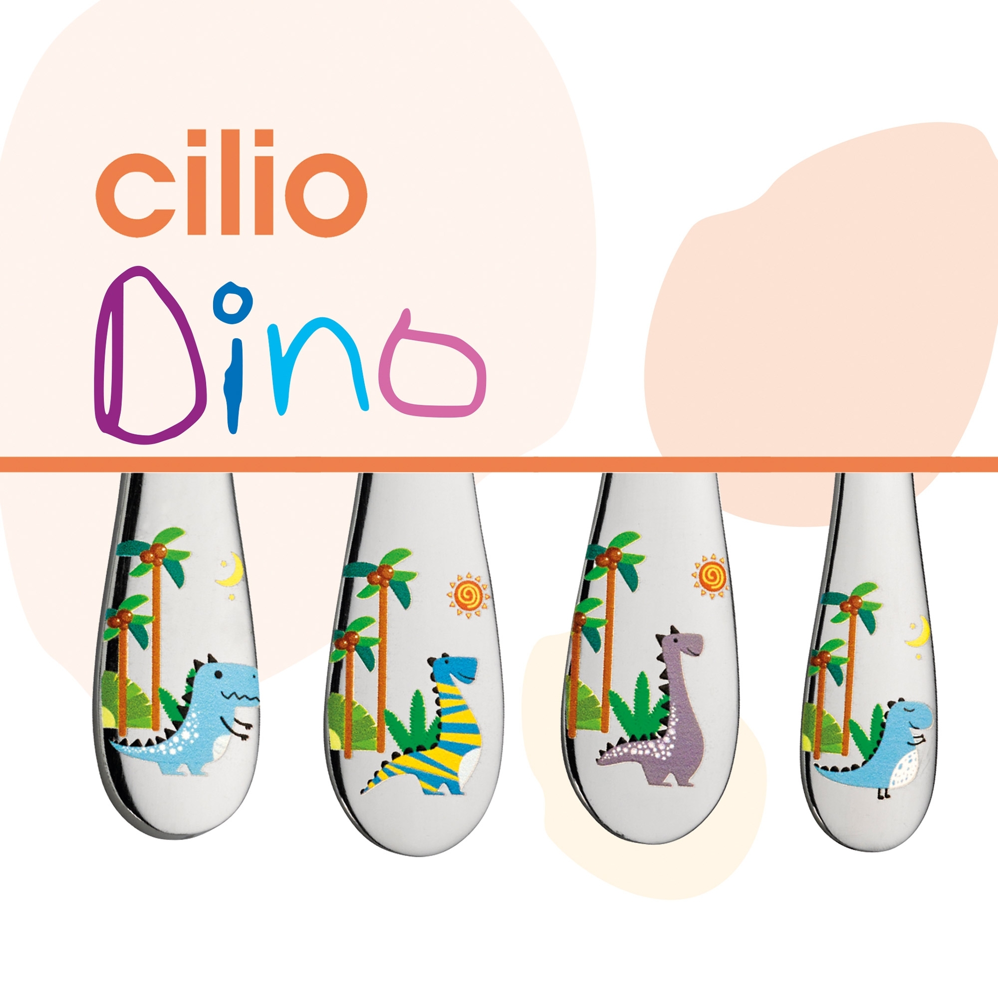 Cilio - Children's cutlery DINO 4 pcs.