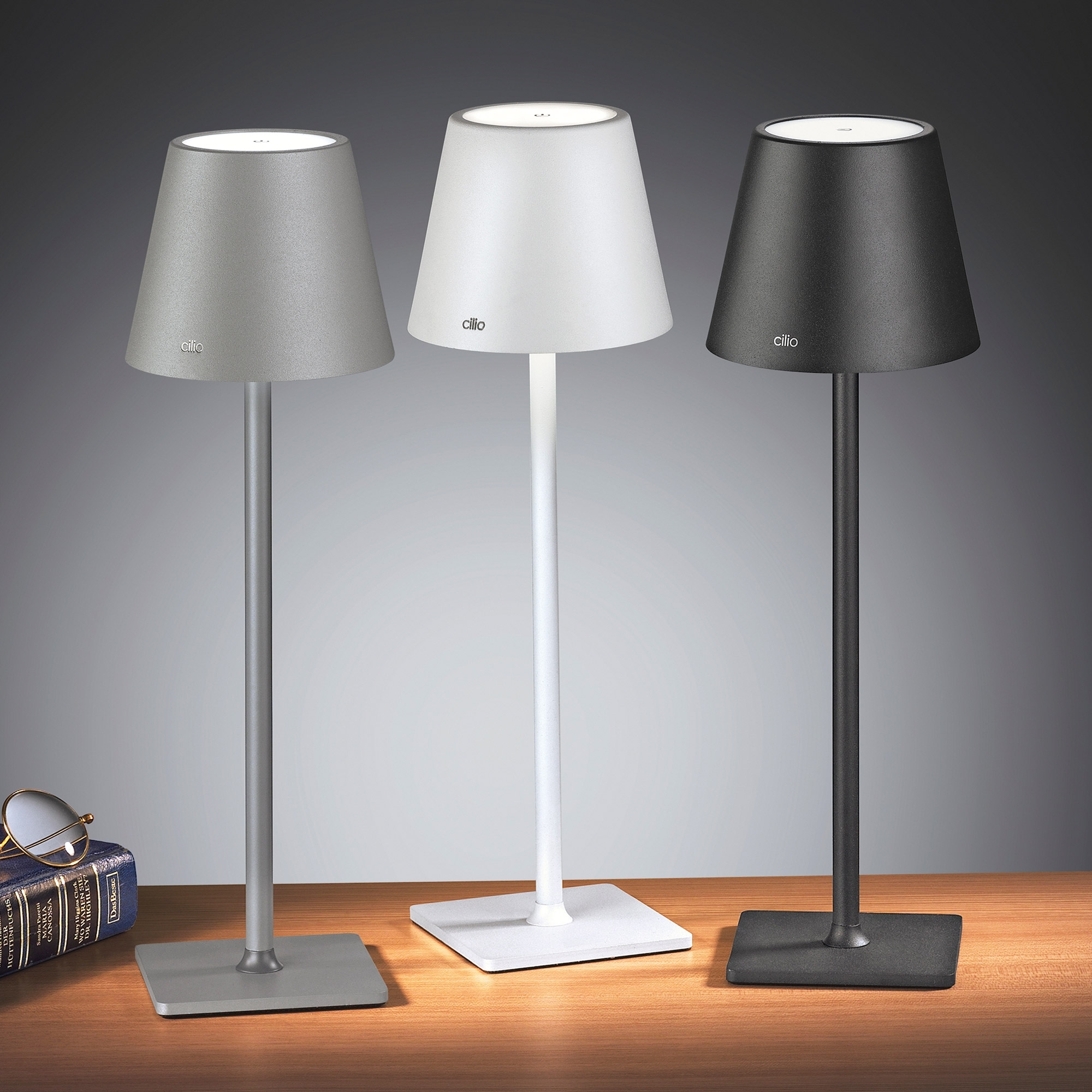 Cilio - LED table lamp SOLE - grey