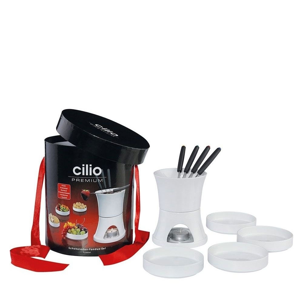 Cilio - Chocolate fondue set 10 pieces